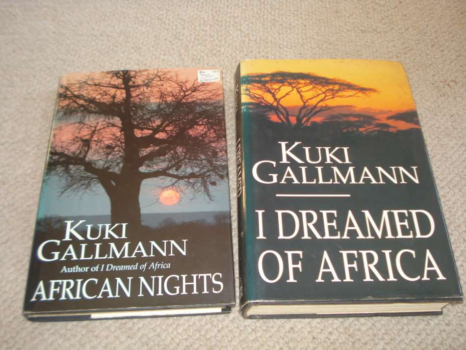 BOTH BOOKS BY KUKI GALLMANN-BOTH SIGNED KENYA AND WILDLIFE-TWO STUNNING READS !!