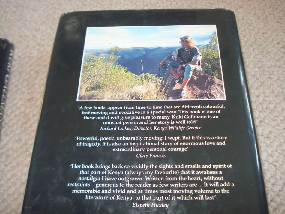 BOTH BOOKS BY KUKI GALLMANN-BOTH SIGNED KENYA AND WILDLIFE-TWO STUNNING READS !!