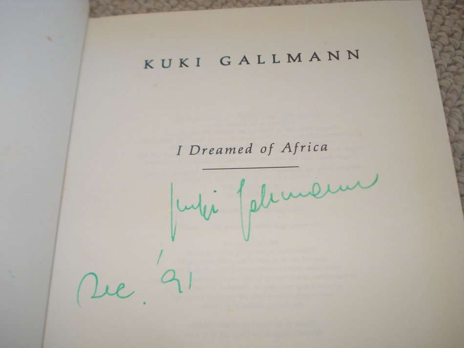 BOTH BOOKS BY KUKI GALLMANN-BOTH SIGNED KENYA AND WILDLIFE-TWO STUNNING READS !!