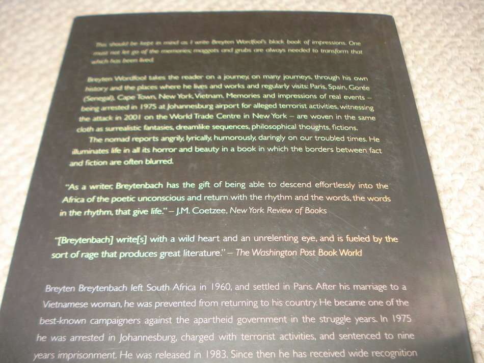 " A VEIL OF FOOTSTEPS " SIGNED BY BREYTEN BREYTENBACH !!