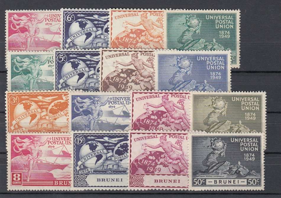1949 UPU-14 LOVELY SETS VERY FINE MINT-SOME UNMOUNTED MINT