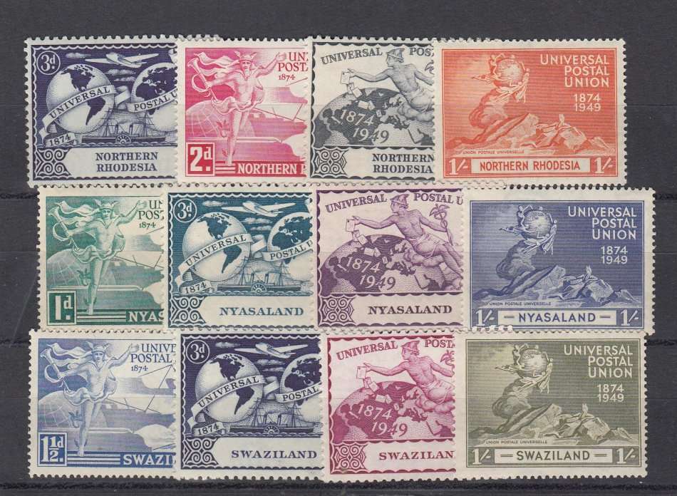 1949 UPU-14 LOVELY SETS VERY FINE MINT-SOME UNMOUNTED MINT