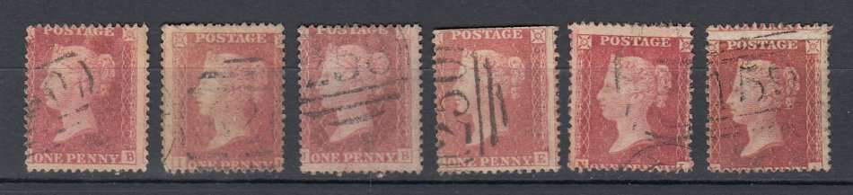 GB-1d REDS NICE EARLY LOT FINE USED   260 POUNDS +++