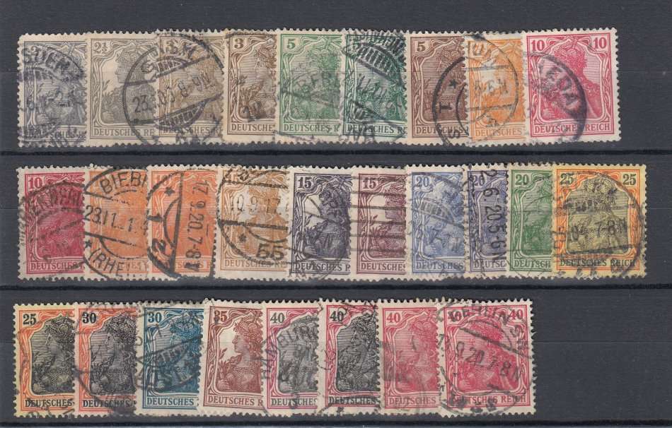 GERMANY-EARLY FINE USED LOT-SHADES ETC  55 POUNDS ++