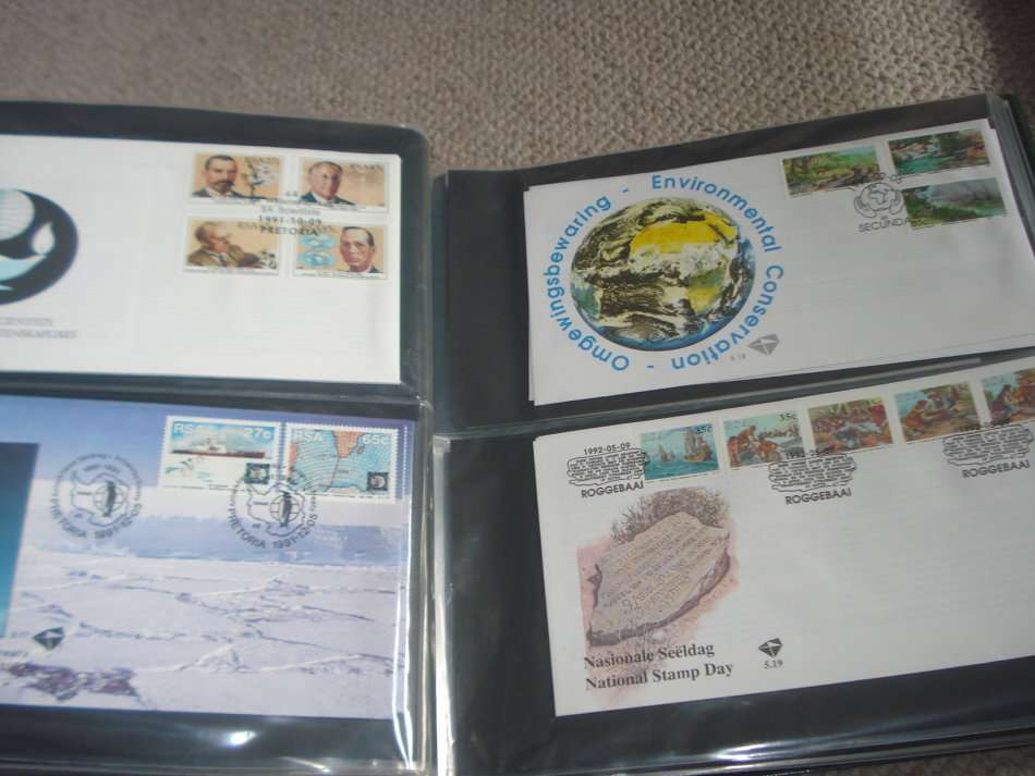 SA-LARGE ALBUM WITH 150+ COVERS MOST ARE DOUBLES OR MORE-NOT CHECKED FOR VARIETIES