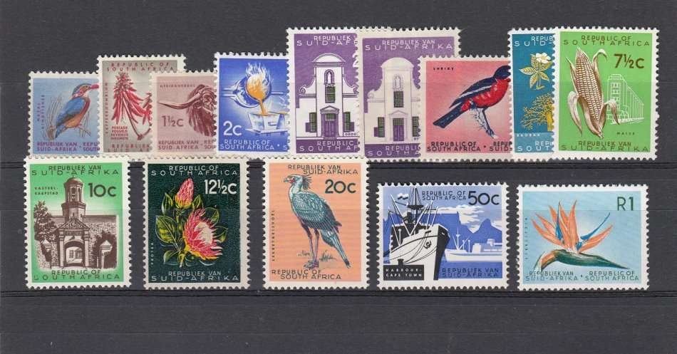 SA-FIRST SET 3c SOME GUM DIST. 12.5c HINGE REM. REST UNMOUNTED MINT R500.00+