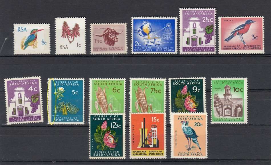 SA-1969/72  SET  UNMOUNTED MINT 5c LOVELY COLOUR SHIFT !!!!!   R417.00++