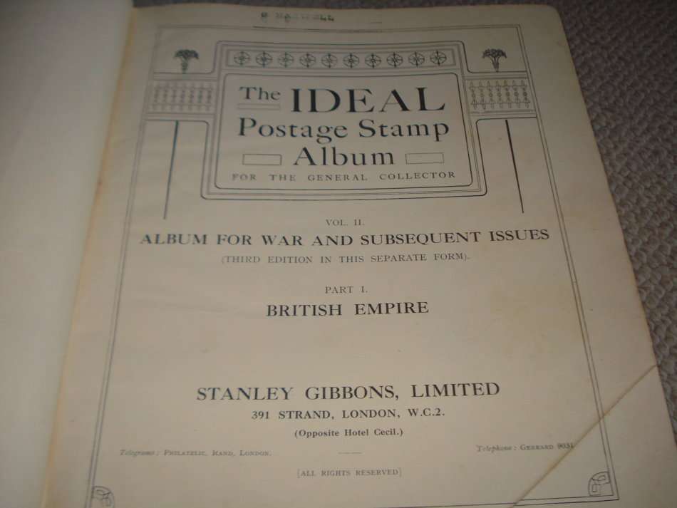 LARGE OLD STANLEY GIBBONS ALBUM 100`S OF PAGES-READ BELOW