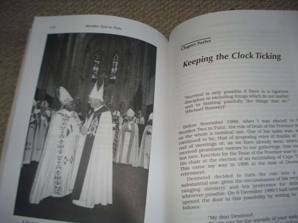 " NUMBER TWO TO TUTU " A MEMOIR-SIGNED BY BISHOP MICHAEL NUTTALL