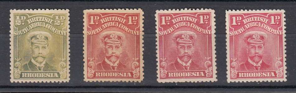 BSAC-A VERY SCARCE VERY FINE MINT LOT SCARCE SHADES AND PERF`S  R1000.00 ++