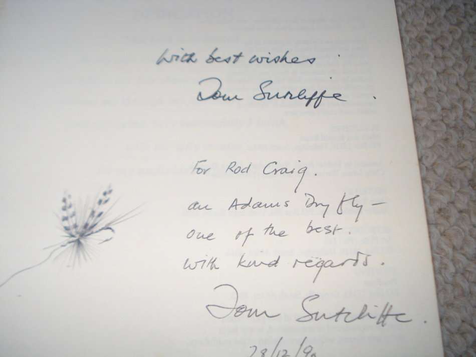 " REFLECTIONS ON FLYFISHING " SIGNED BY TOM SUTCLIFFE