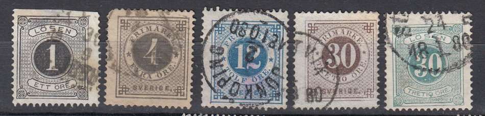 SWEDEN-EARLIES FINE USED-ODD FAULT  HINGE REM.