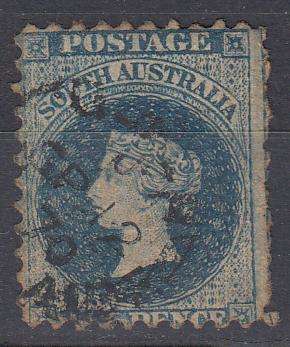 SOUTH AUSTRALIA-QV 6d LARGE PERF SHIFT VALUE NOT CLEAR