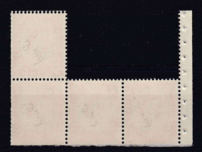 GB-RARE WILDING PANE OF 4 EX BOOKLET SGWi TYPE 11 TWO BANDS INVERTED WMARK 680 POUNDS +++