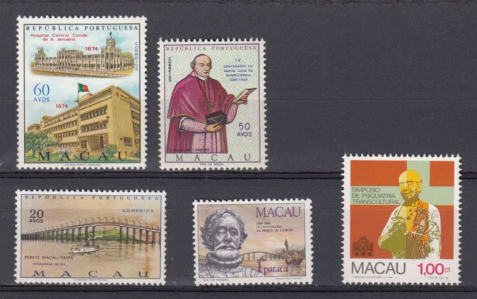 MACAU-TRICKY UNMOUNTED MINT LOT-SG512 ODD ALBUM PAGE ADHERENCE  27 POUNDS