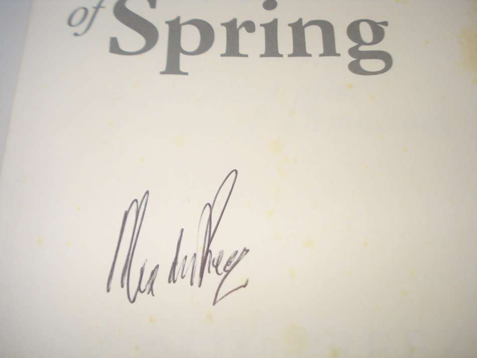 " A RUMOUR OF SPRING -SOUTH AFRICA AFTER 20 YEARS OF DEMOCRACY " SIGNED BY MAX DU PREEZ !!