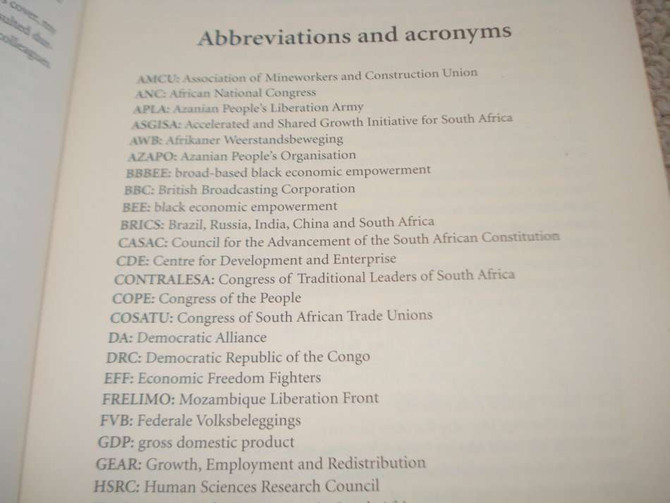 " A RUMOUR OF SPRING -SOUTH AFRICA AFTER 20 YEARS OF DEMOCRACY " SIGNED BY MAX DU PREEZ !!