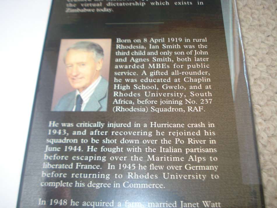 RARE BOOK !! " THE GREAT BETRAYAL-IAN SMITH " SIGNED BY PRIME MINISTER OF RHODESIA-STUNNING BOOK !!!