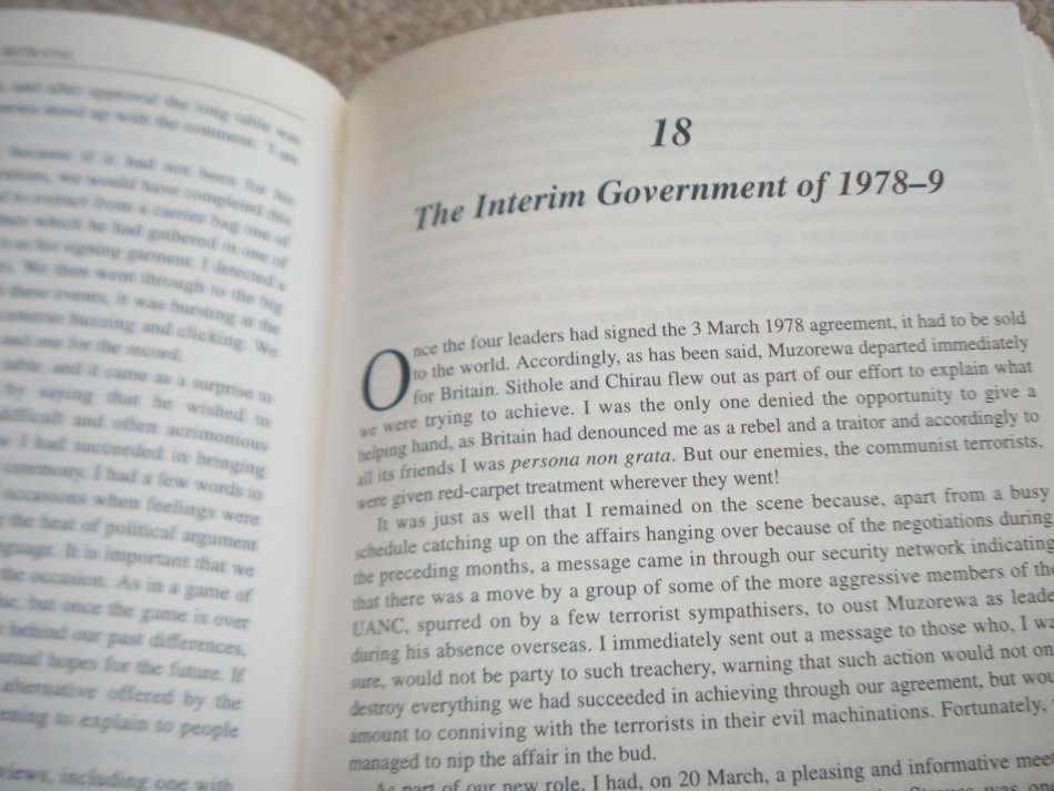 RARE BOOK !! " THE GREAT BETRAYAL-IAN SMITH " SIGNED BY PRIME MINISTER OF RHODESIA-STUNNING BOOK !!!