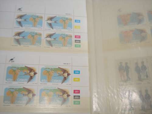 CONTROL BLOCKS BIRDS ETC TO 1986 UNMOUNTED MINT + EXTRAS READ BELOW   R500.00++