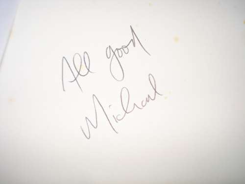 TWO SIGNED BOOKS ONE BID !! READ BELOW