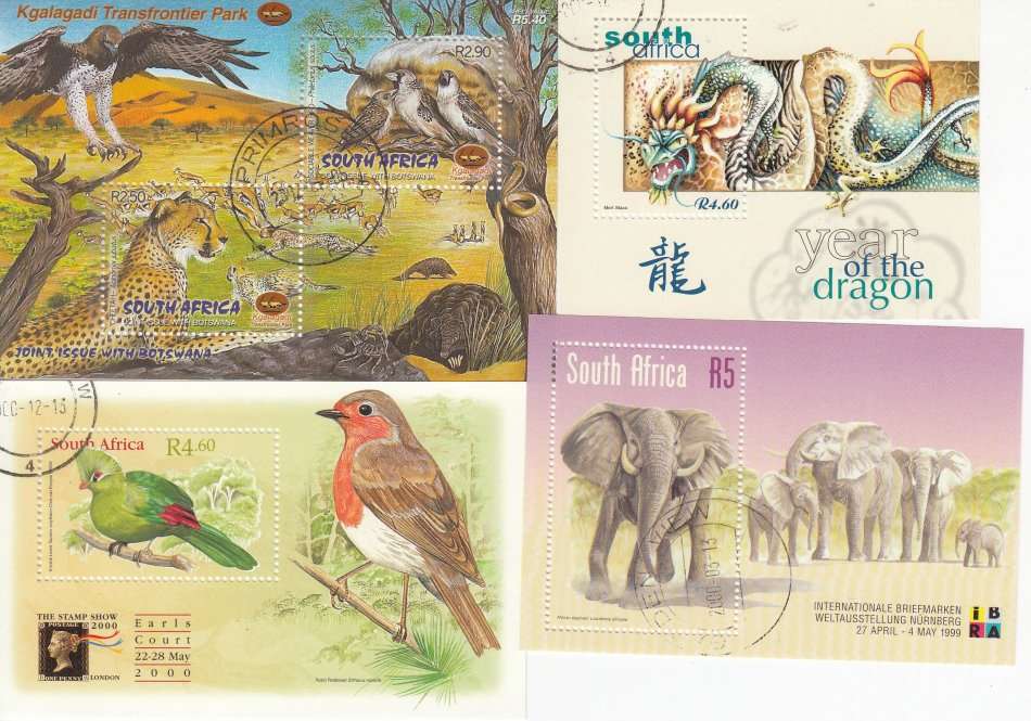 SA-SCARCE MINI SHEETS  VERY FINE USED-NOT VIA PHILETELIC`S PRETORIA