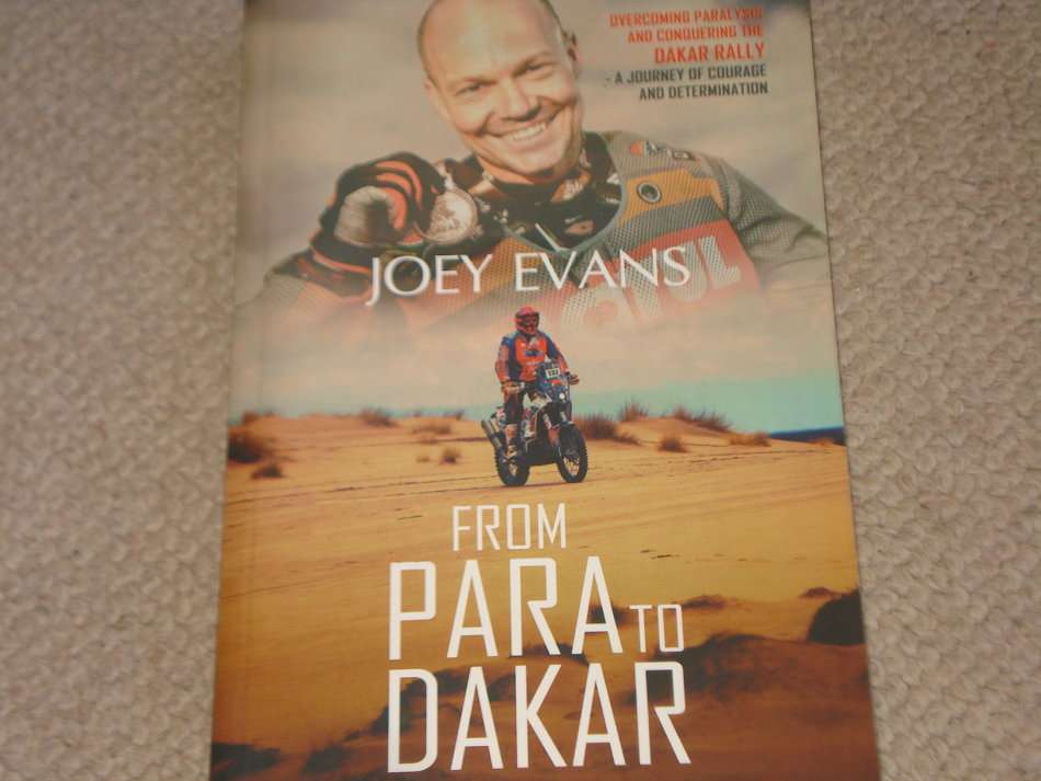 FROM PARA TO DAKAR SCARCE BOOK SIGNED BY JOEY EVANS