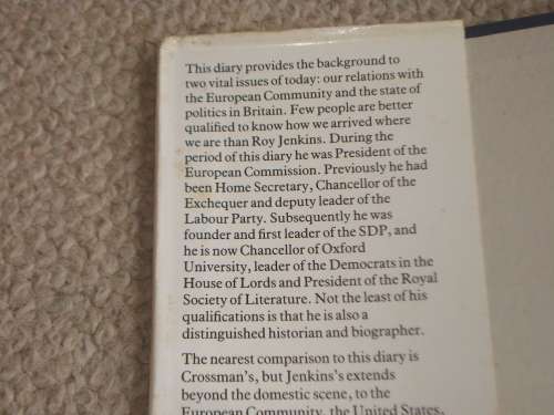 VERY SCARCE BOOK SIGNED BY ROY JENKINS-POLITICIAN AND PRESIDENT OF EU  !!!!