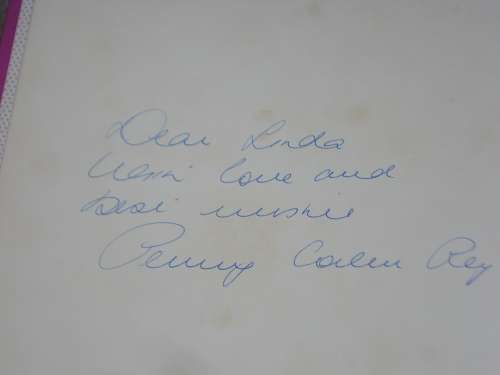SCARCE BOOK-SIGNED BY BEAUTY LEGEND PENNY COELEN    MISS WORLD !!!!