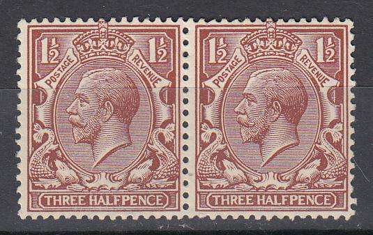 GB-SCARCE PAIR SG362  MAJOR ERROR IN WATERMARK VERY FINE MINT