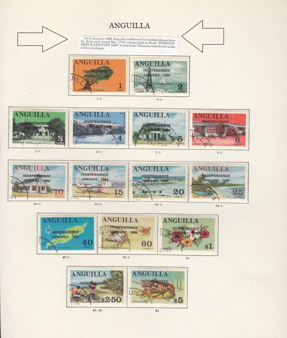 ANGUILLA-EXTREMELY SCARCE SET TO 5 DOLLARS-PLEASE READ BELOW !!!