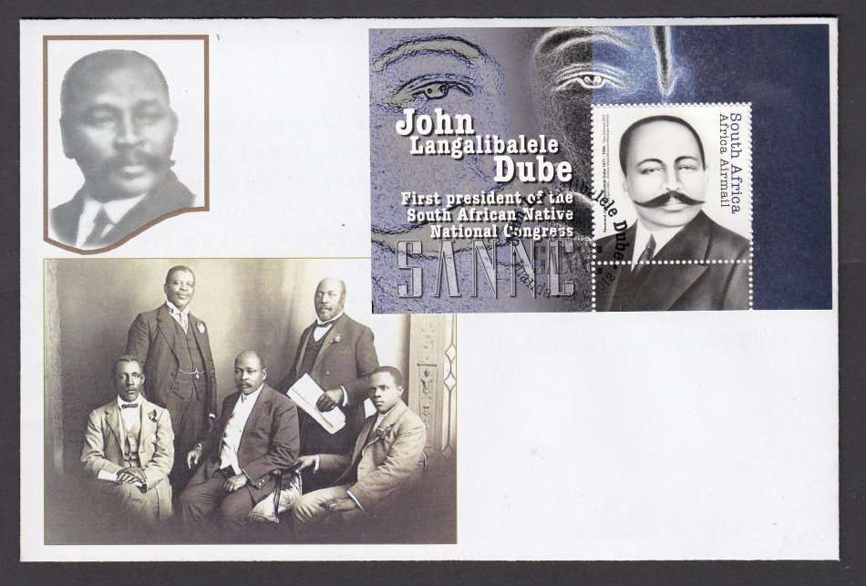 RSA- THE VERY SCARCE  MINI SHEET ON COVER NOT NUMBERED    SUPERB CONDITION