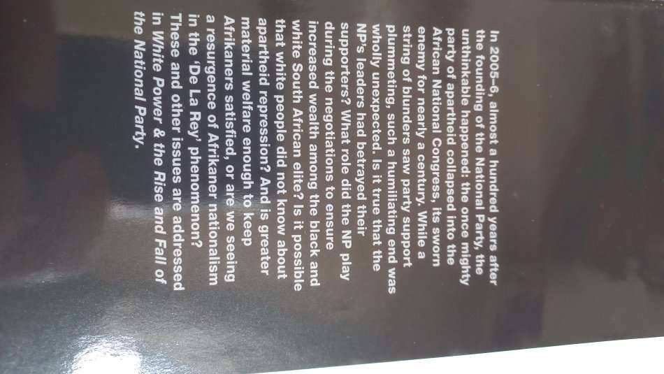 A VERY INTERESTING READ " WHITE POWER-RISE AND FALL OF N.P. "  SIGNED COPY