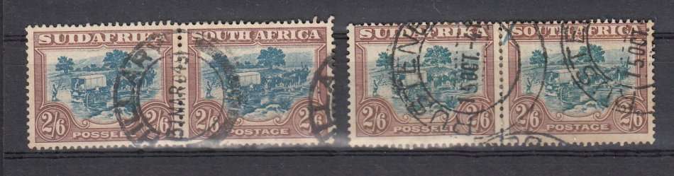 UNION-2/6d SG49 AND 49b VERY FINE USED PAIRS  140 POUNDS