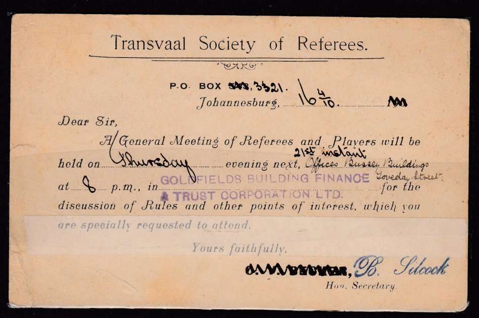 TVL-1910 SCARCE CARD CALLING FOR REFEREE`S AND PLAYERS MEETING !!!