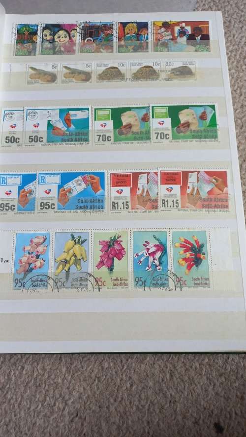 RSA-MASSIVE COLLECTION IN 16 DOUBLE SIDED STOCK BOOK-MANY INTERESTING.