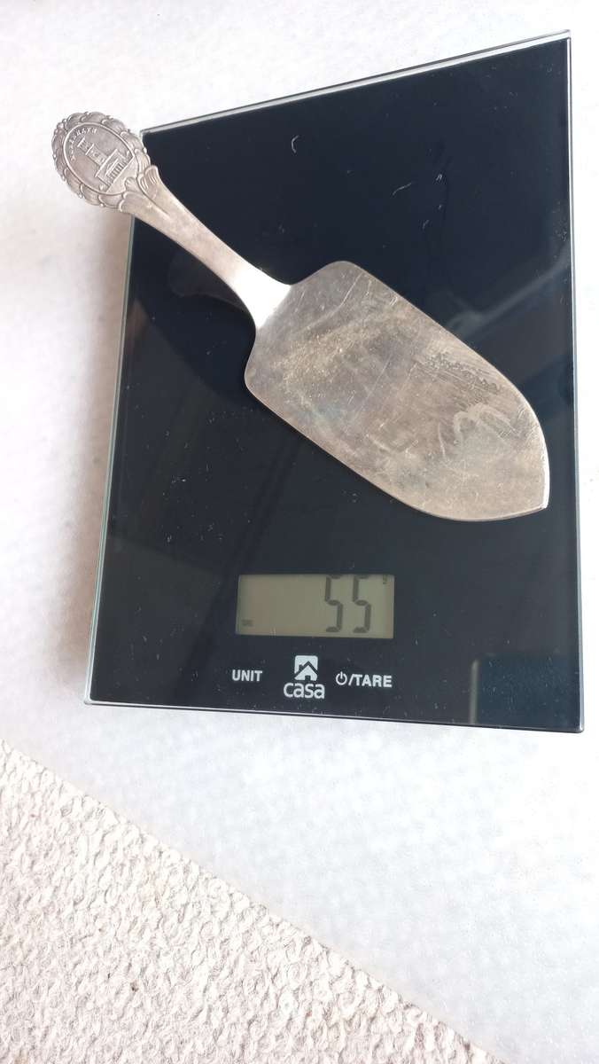 NICE DANISH CAKE LIFTER HALLMARKED TWICE   55 grams  READ BELOW