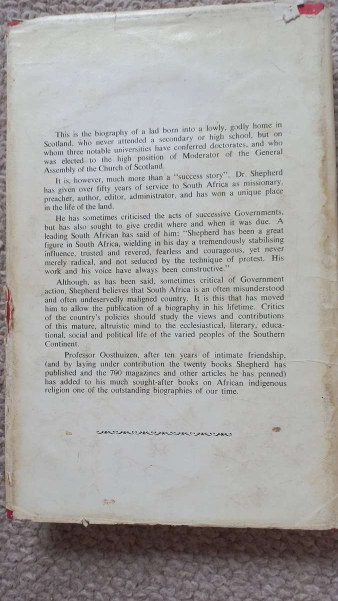 SHEPERD OF LOVEDALE-A LIFE FOR SOUTHERN AFRICA-DEDICATED  AFRICANA !!!