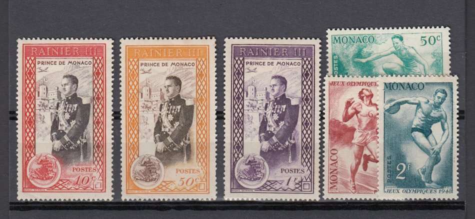 MONACO-VERY FINE MINT LOT-HINGE REM.