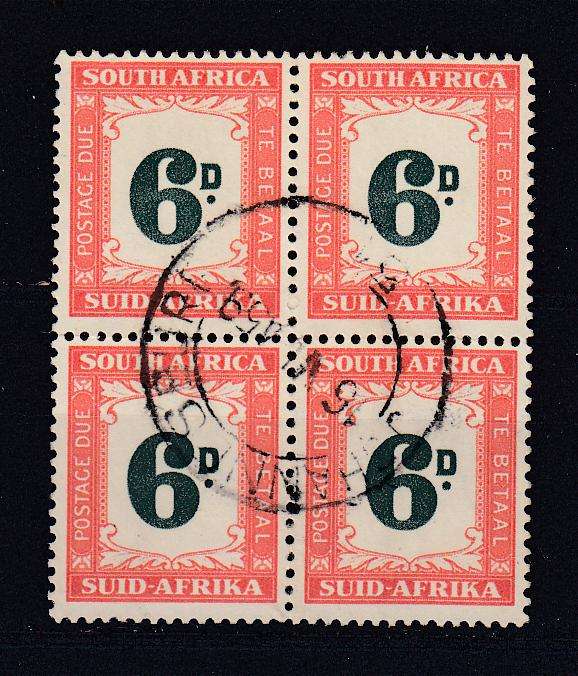 UNION-6d VERY FINE USED BLOCK OF 4