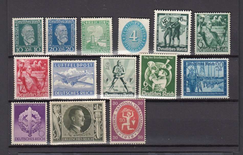 GERMANY-FINE UNUSED LOT-NO GUM