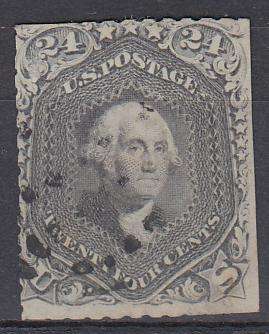 USA-SCARCE STAMP SG 74 TRIMMED PERF`S BUT VERY CLEAN !!  350 POUNDS