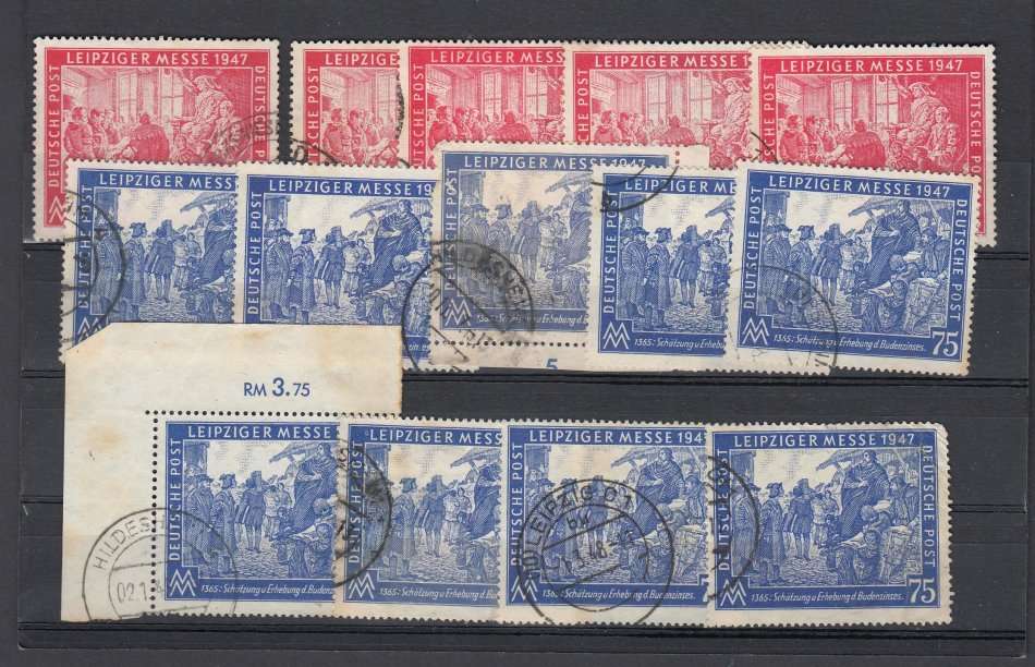 GERMANY-VERY FINE DIFFICULT USED LOT NICE USAGE !!!