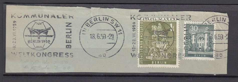 GERMANY-LOVELY MIXED FRANKING ON PIECE !!