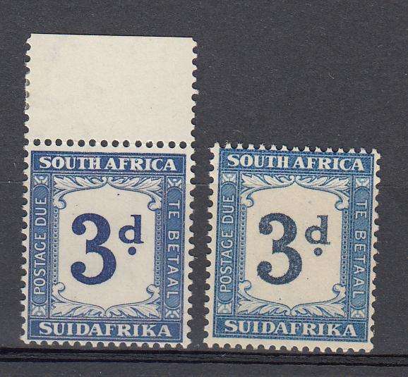 UNION-3d SHADES ALL INVERTED WATERMARKS SACC 27/27a SUPERB MINT  R2400.00