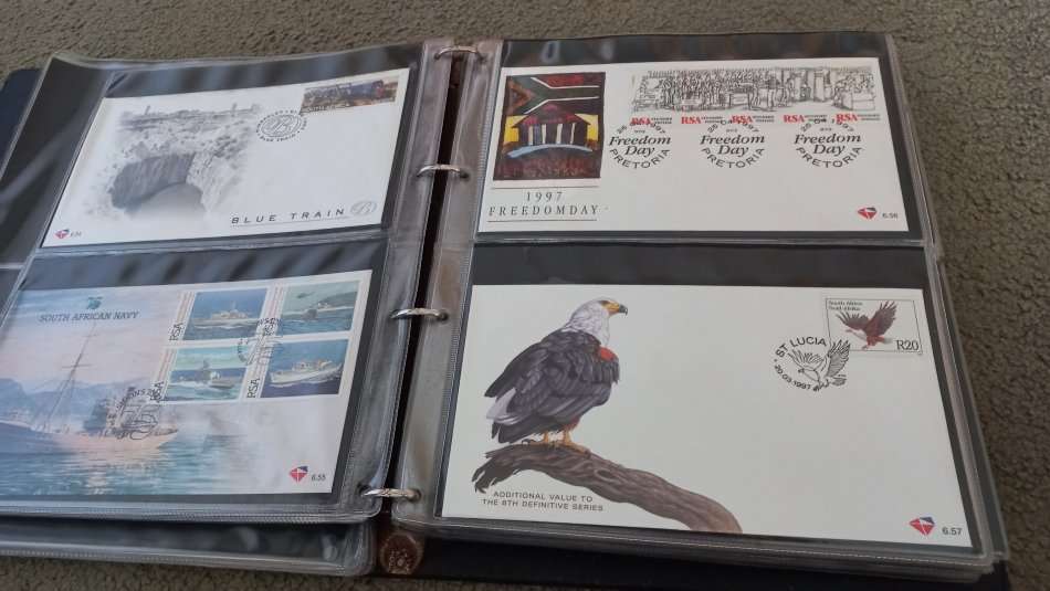SA-LARGE FDC ALBUM WITH A VERY NEAR COMPLETE RANGE OF ISSUES-1996-2000