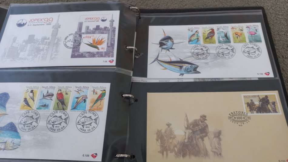 SA-LARGE FDC ALBUM WITH A VERY NEAR COMPLETE RANGE OF ISSUES-1996-2000