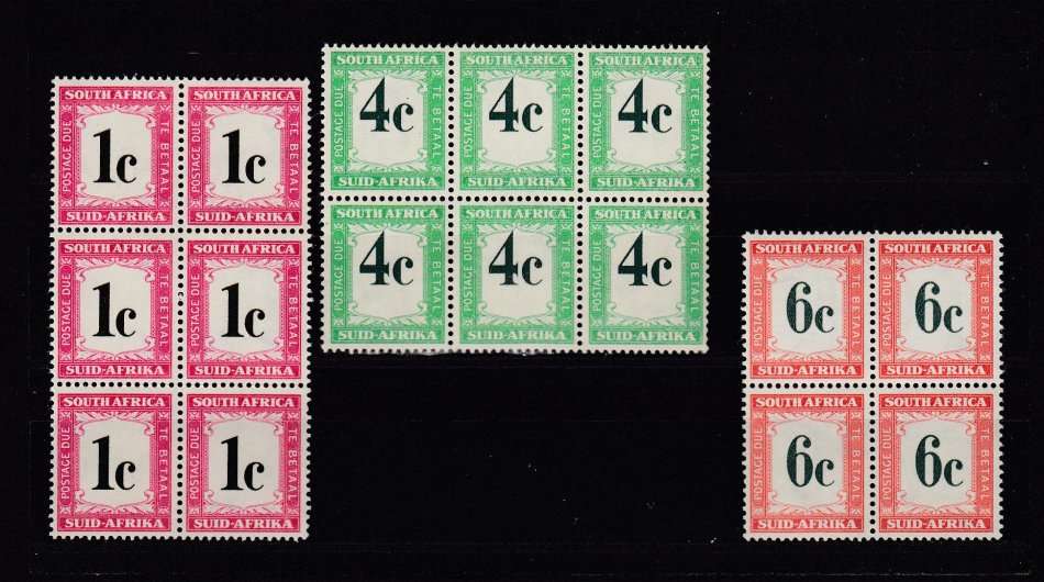 UNION-POSTAGE DUE BLOCK SUPERB UMM BLOCKS       R500.00++