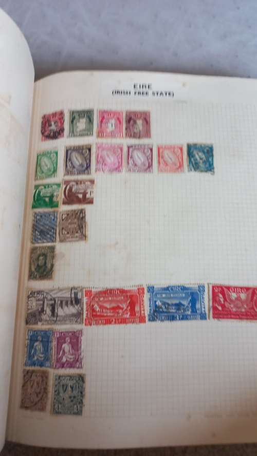 ALBUM WITH MANY COUNTRIES SOME NICE CHINA USA AND MORE-SOME CONDITION ISSUES