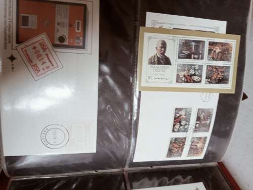 TWO FDC ALBUMS WITH QUALITY PLASTIC POCKETS MANY MANY FDC RSA AND BOP.